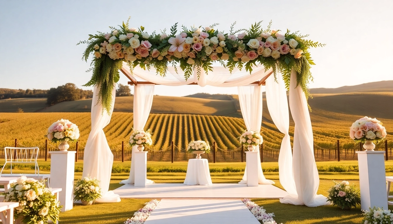 Experience the charm of Clarksburg wedding venues with scenic outdoor setups and exquisite decor.