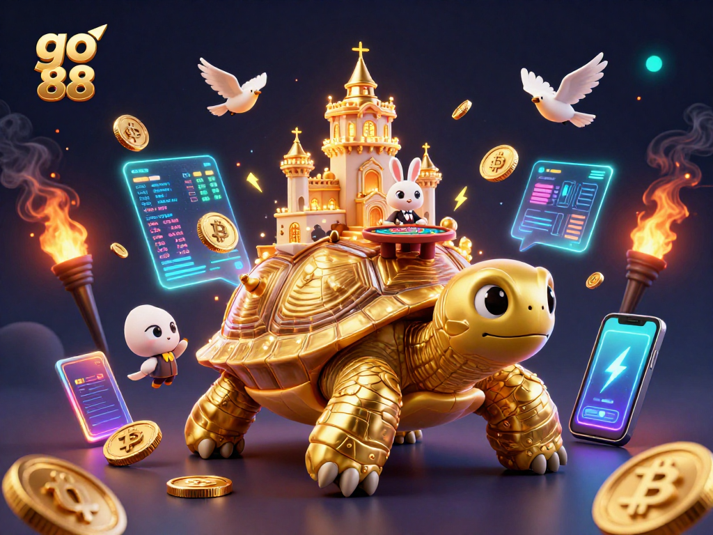 Experience the excitement of go 88 while watching a rabbit dealer at a casino table!
