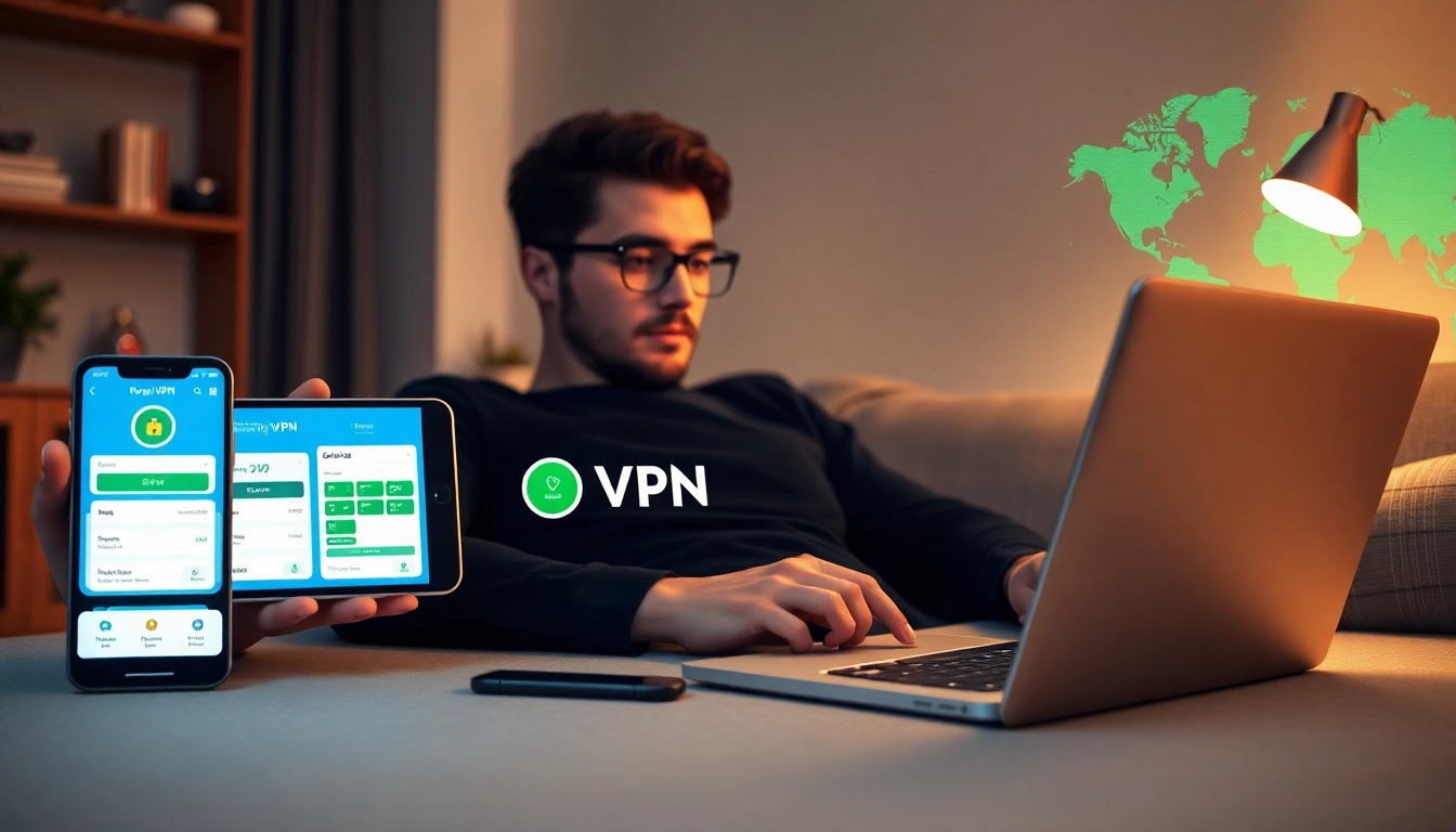 快连下载在多设备上展示VPN的用户友好界面和全球连接性。