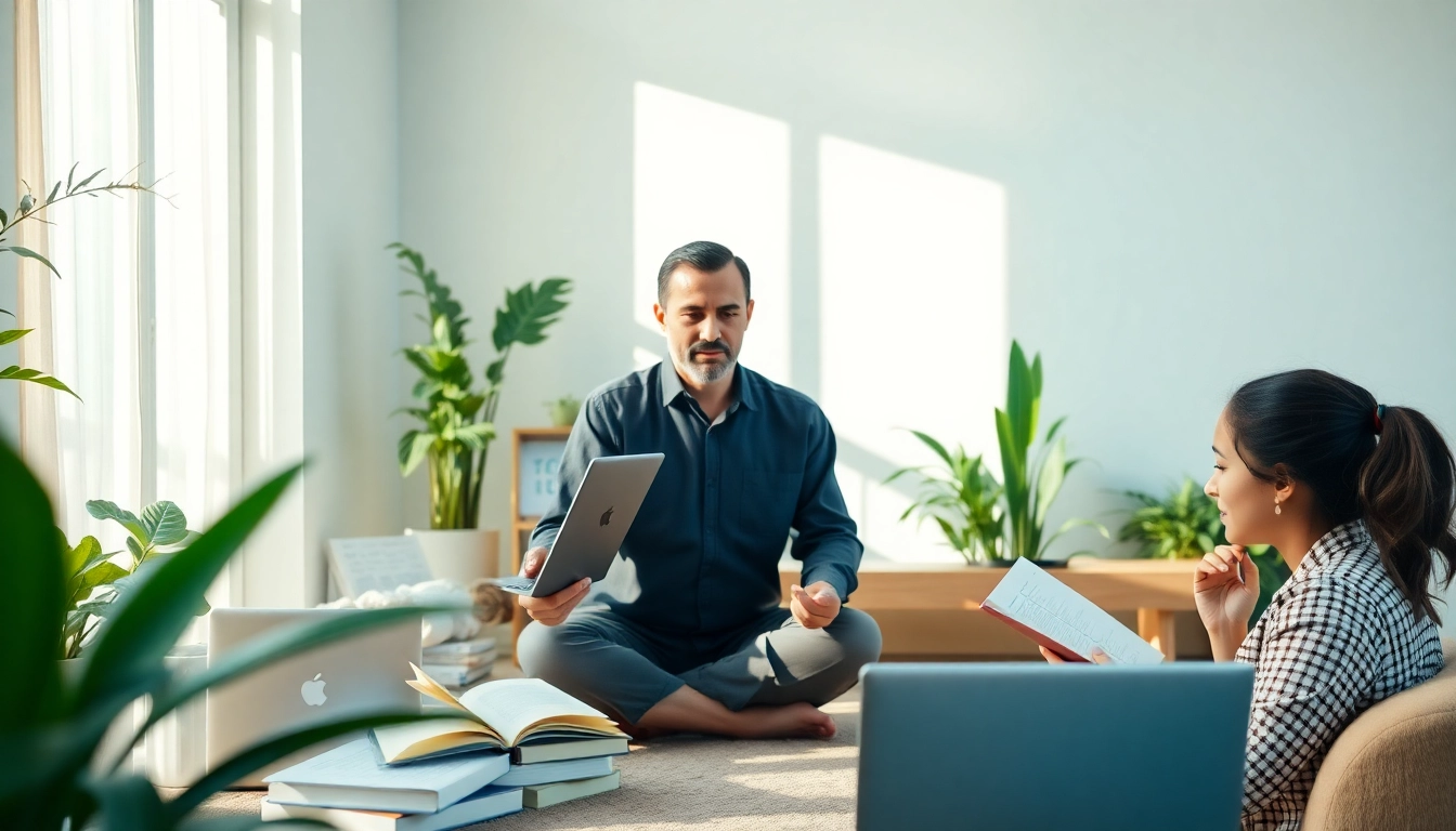 Engaging learning experience in Ayurveda online courses with instructor and students.