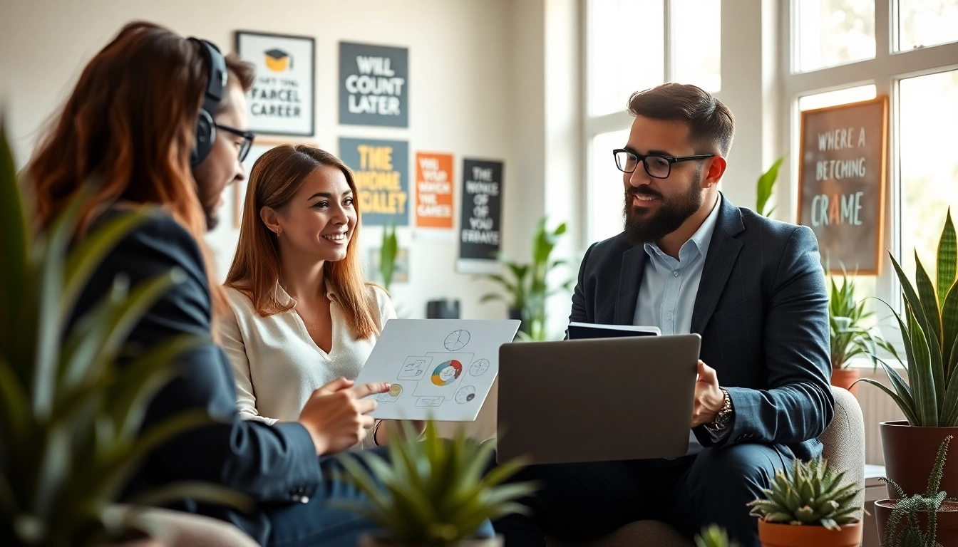 Explore what an ideal career looks like in a motivating counseling scene.