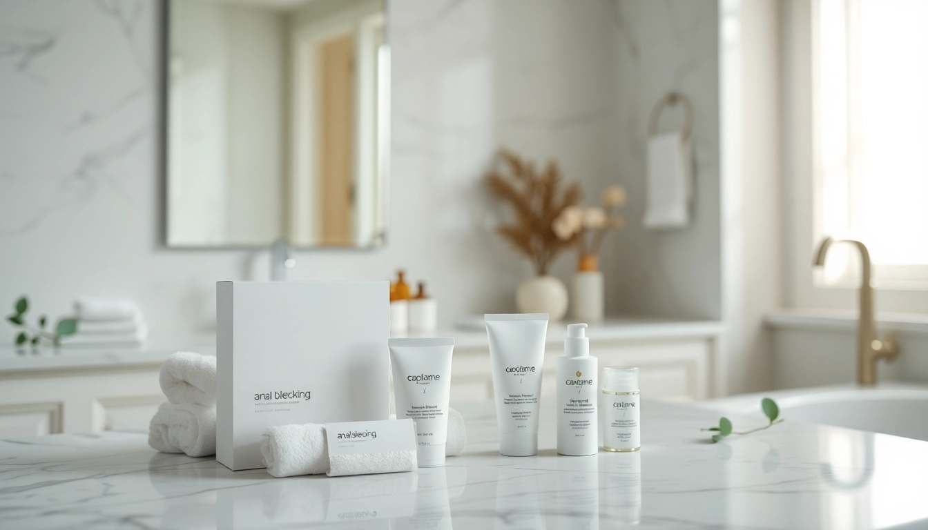 Transform your routine with professional anal bleaching kit in a serene bathroom setting.