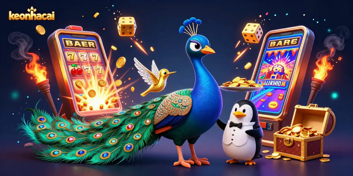 Enter the vibrant keonhacai casino scene with vivid characters and dynamic game elements.