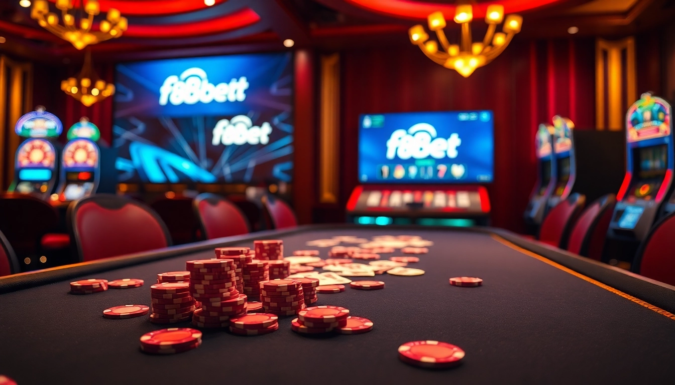 Experience the excitement of poker at f8bet.io with a luxurious casino setting filled with winning opportunities.