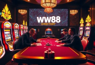 High-stakes poker and vibrant slot machines showcase the luxury of online gambling at https://ww88.directory/.