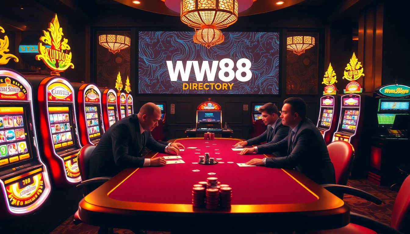 High-stakes poker and vibrant slot machines showcase the luxury of online gambling at https://ww88.directory/.